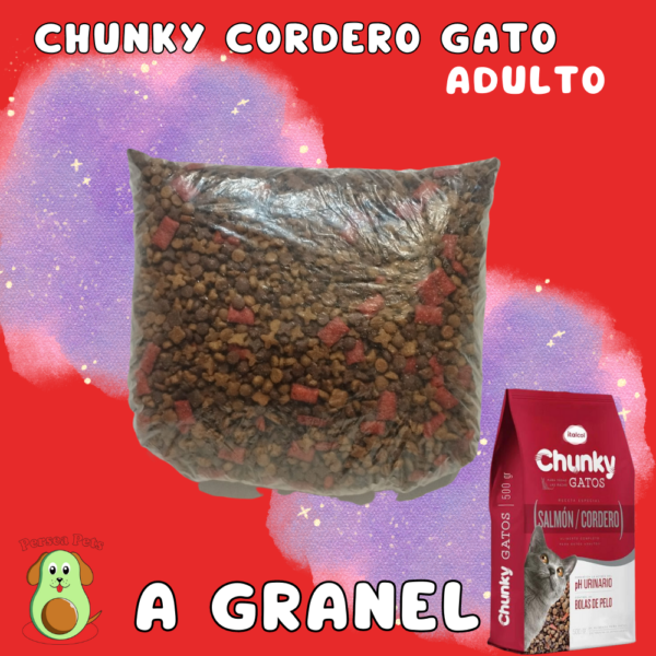 Chunky Salmón y  Cordero Gato A Granel