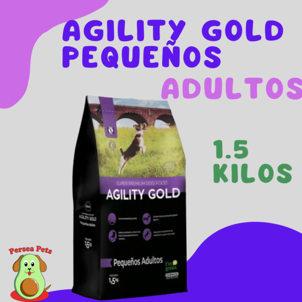 Agility Gold Pequeños Adultos 1.5 kilos